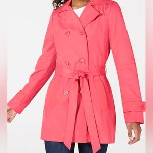 Celebrity Pink - Trench Coat - Coral - Women's XL